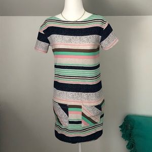 Five Loaves Two Fish Striped Mini Dress